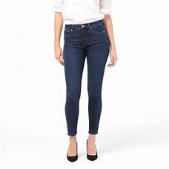 J.Crew 9” High-Rise Skinny Jeans – Dark Wash – Size 26 - Picture 2 of 9